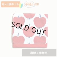 大きなリンゴ【移動ポケット】手作りキット 作り方マニュアル付き 入園入学 2025年度 学校 教材