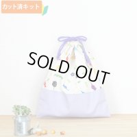 ピクミン ベージュ◎底布付【体操服袋/ナップサック】中厚手生地 材料セット 作り方マニュアル付き 入園入学 2025年度春