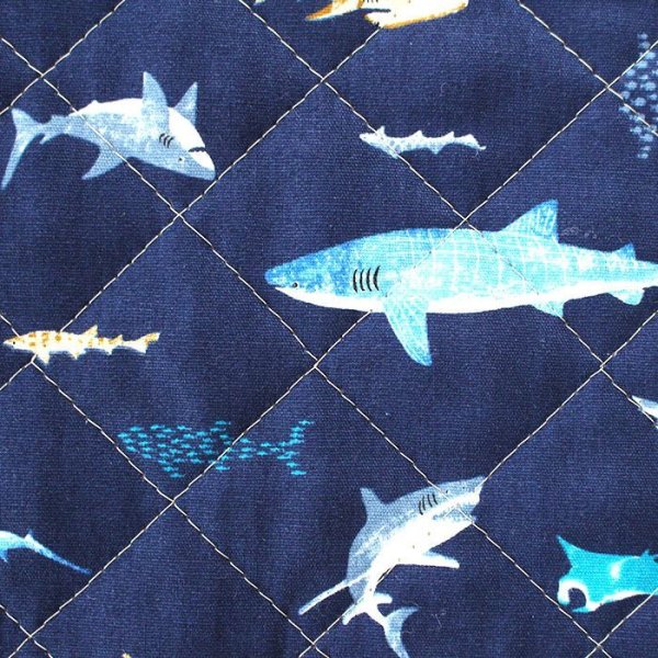 サメのいる海【レッスンバッグ】 手作りキット 作り方マニュアル付き